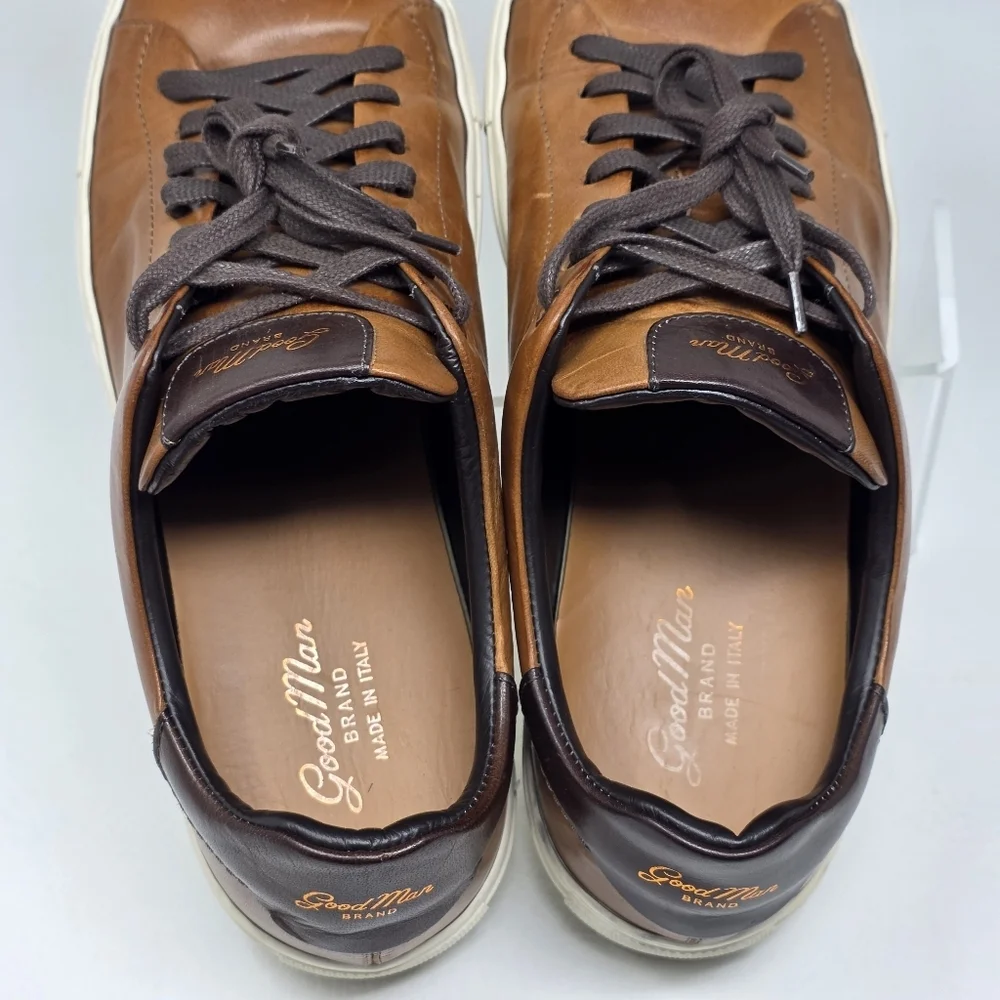 Good Man Brand Mens Legend Cognac Low Tops Sneakers Shoes Size 10 Pre-owned